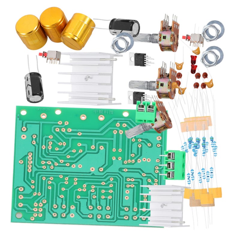 Stereo Amplifier Board Kit Dual Channel Treble Bass Control Easy Assembly 9X7 5X3CM Green 5pcs - Image 4
