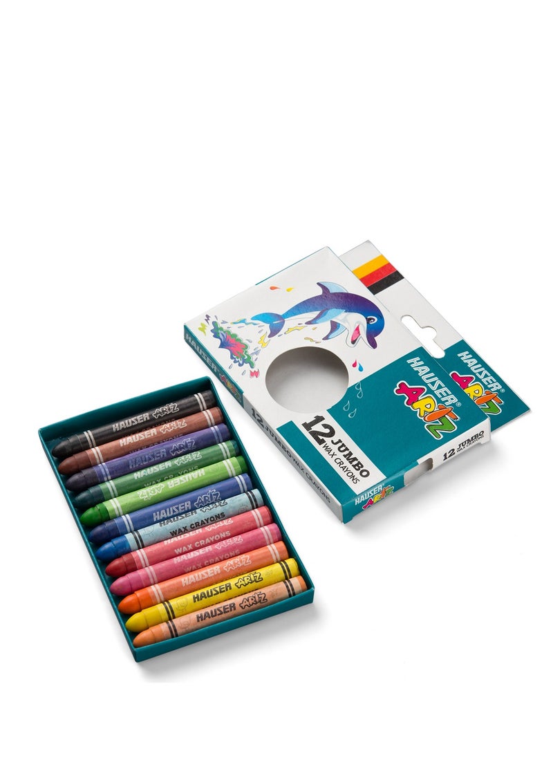 HAUSER - Hauser artz bundle of technica pencils, big erasers, sharpners, wax crayons jumbo & brush and write sketch pens - Image 1