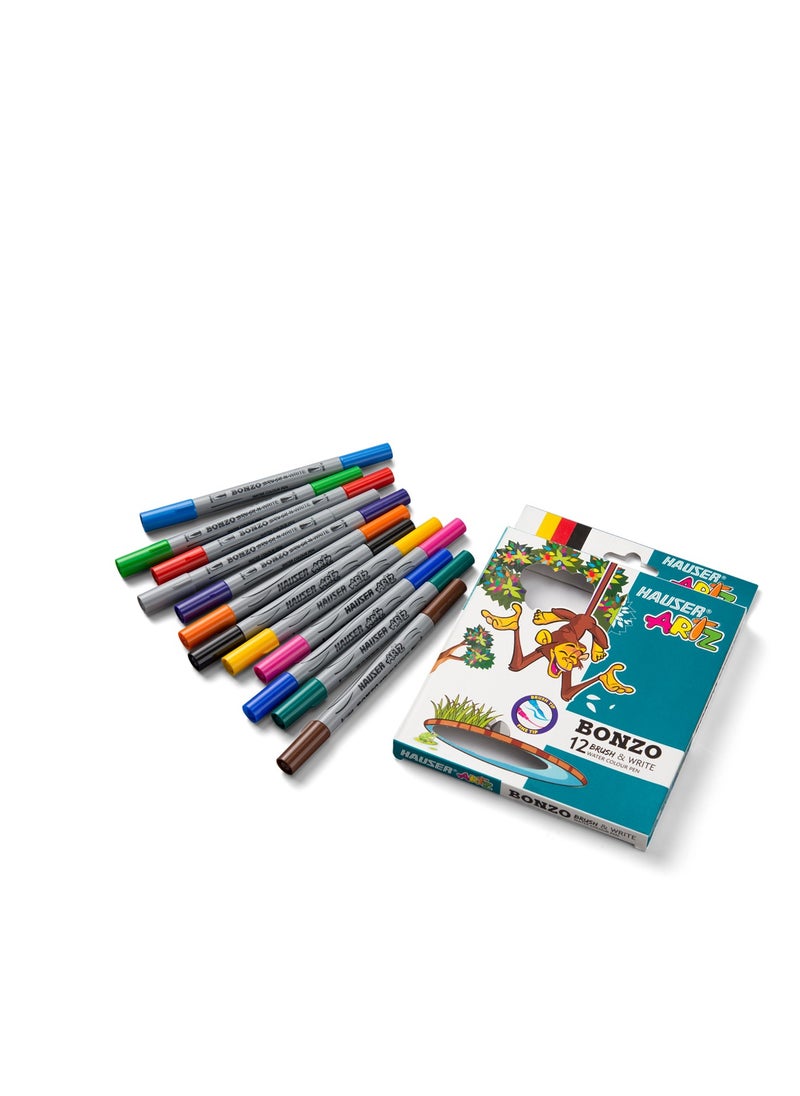 HAUSER - Hauser artz bundle of technica pencils, big erasers, sharpners, wax crayons jumbo & brush and write sketch pens - Image 1