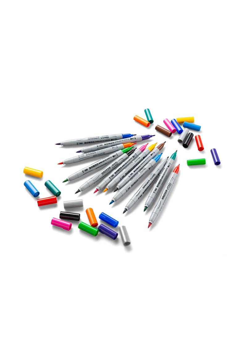 HAUSER - Hauser artz bundle of technica pencils, big erasers, sharpners, wax crayons jumbo & brush and write sketch pens - Image 1