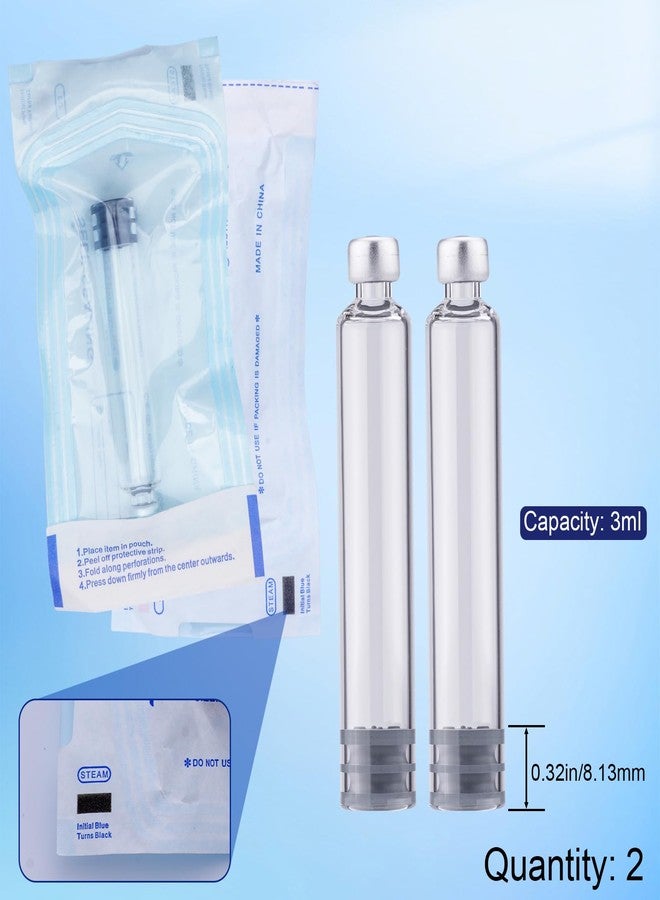 VILKTDD Personal Reusable Pen Injector - 60 Unit Metal Pen, Metal Case and 2Pcs 3ml Cartridges (Blue) - Image 5