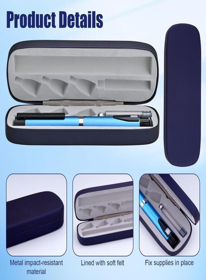 VILKTDD Personal Reusable Pen Injector - 60 Unit Metal Pen, Metal Case and 2Pcs 3ml Cartridges (Blue) - Image 4