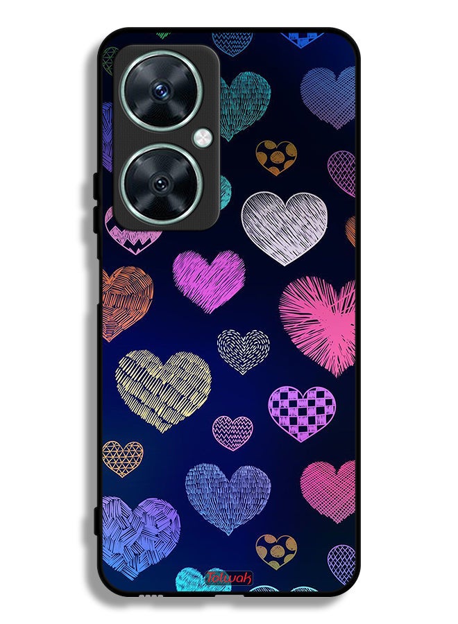 Tolwak غطاء حماية لهاتف هواوي نوفا 11i بنمط قلوب دهاجا - Image 1