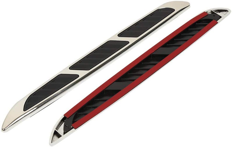 AutoBizarre Car Styling Decorative Side Vents Air Flow Duct ABS Chrome Stickers - Set of 2 - Compatible with All Cars - Image 5