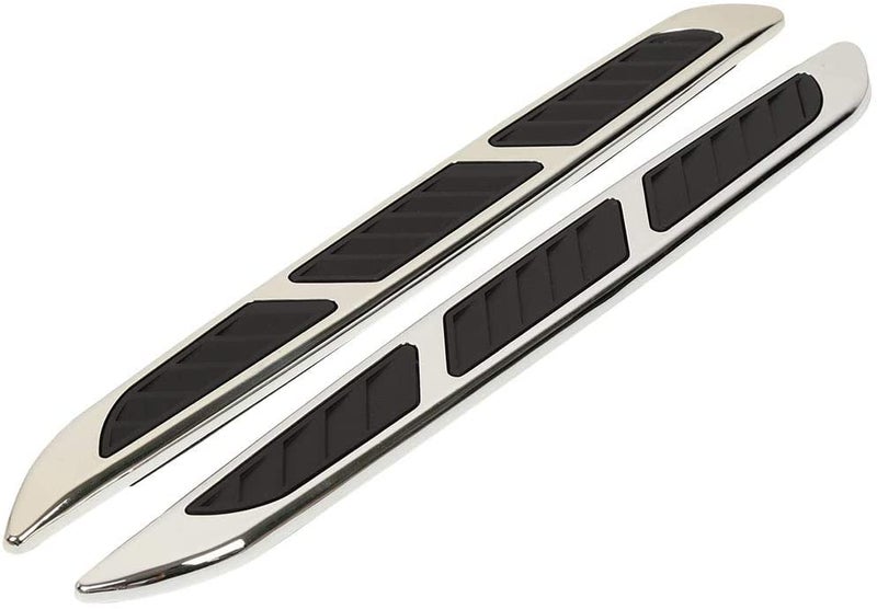 AutoBizarre Car Styling Decorative Side Vents Air Flow Duct ABS Chrome Stickers - Set of 2 - Compatible with All Cars - Image 4