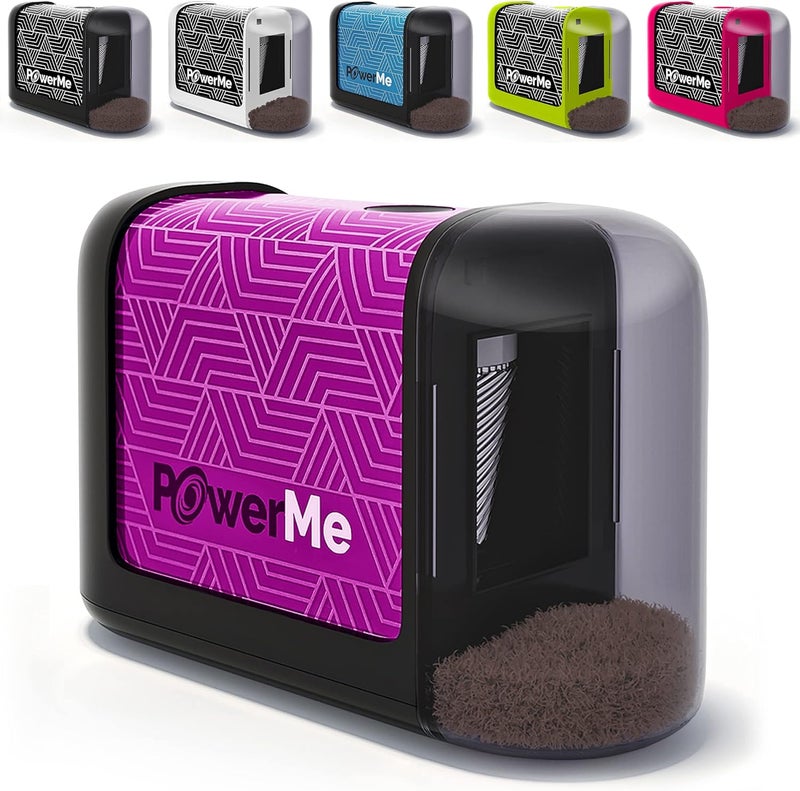PowerMe Battery-Operated Electric Pencil Sharpener for Kids, School, Home, Office - for No. 2 Pencils and Colored Pencils - Image 1