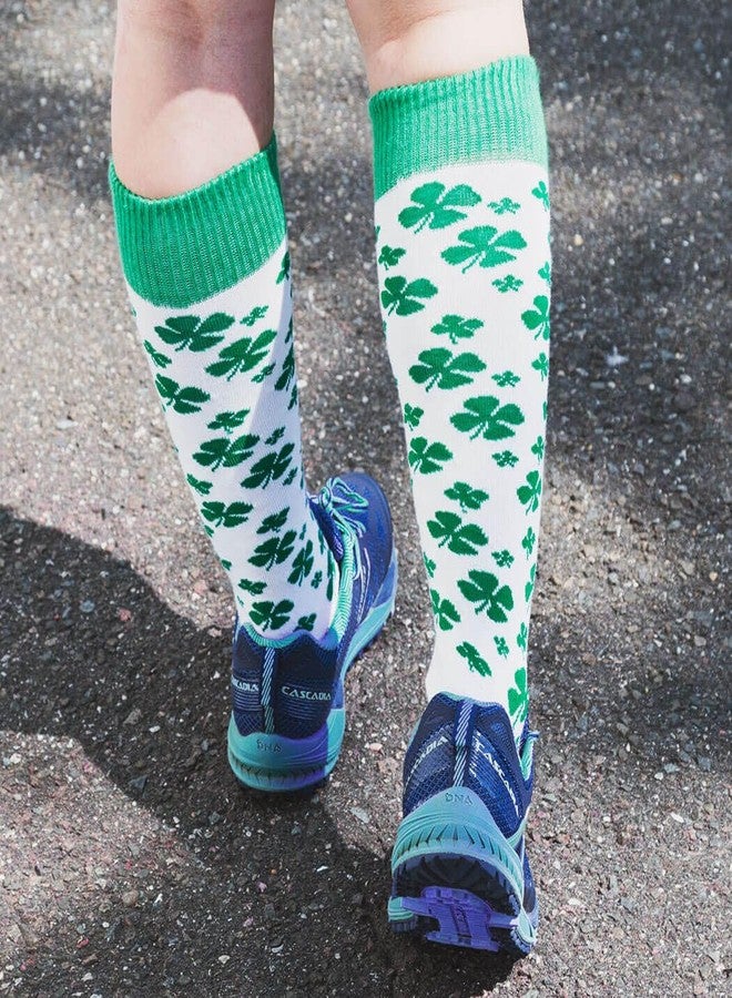 جون فور أ ران جوارب رياضية طويلة للجري من Gone For a Run Lucky Shamrock - جوارب رياضية ممتعة للجري، ماصة للرطوبة، قابلة للتمدد، مبطنة - Image 4