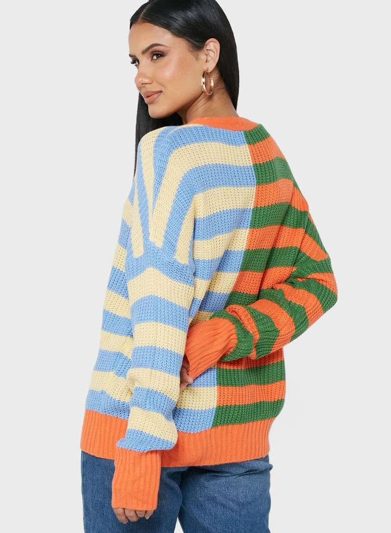 Ginger Striped Cardigan