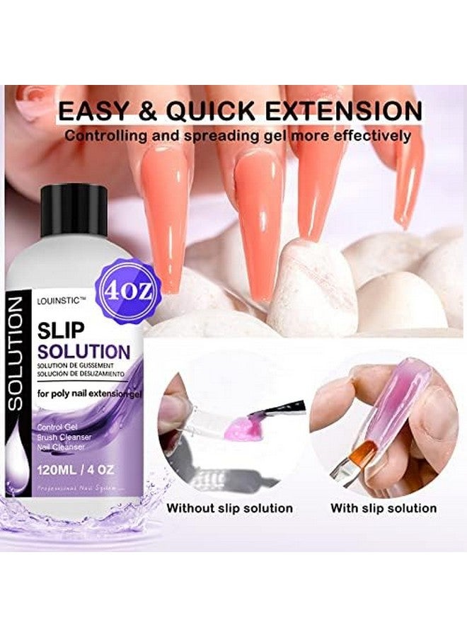 LOUINSTIC Polygel Slip Solution - 4oz Slip Solution for Polygel Nails Anti-stick Gel Solution for Poly Gel Nail Kit - Image 5