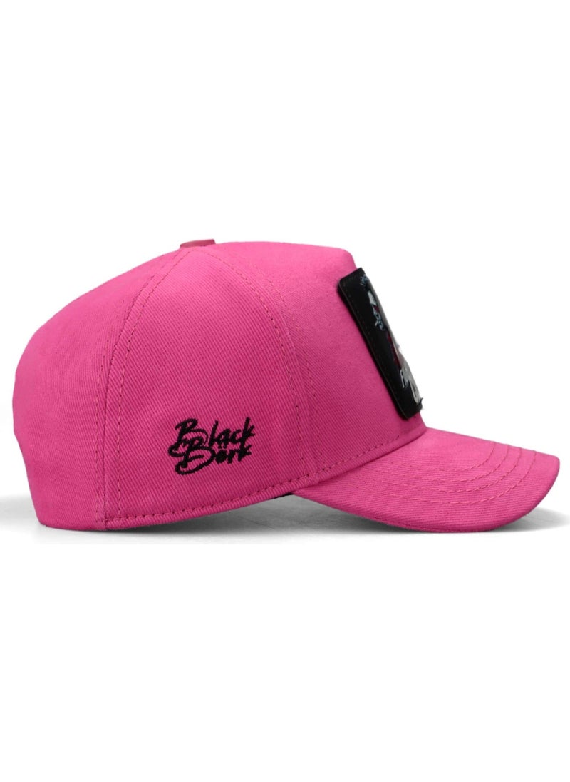 Black Börk BlackBörk V1 Kids Baseball Panda - Pink Children's Hat (Cap) with 3 Code Logo  - Image 2