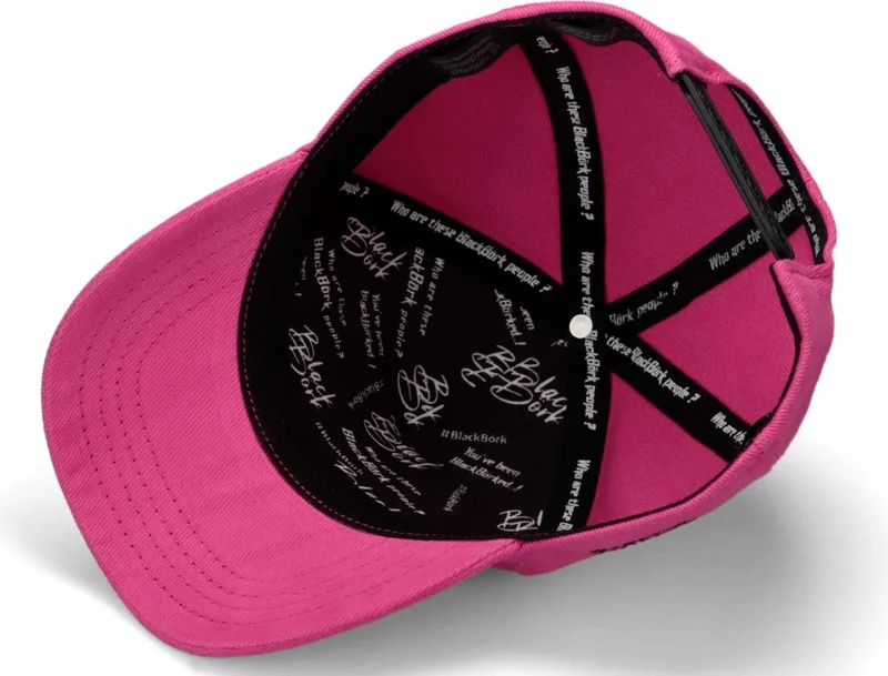 Black Börk BlackBörk V1 Kids Baseball Panda - Pink Children's Hat (Cap) with 3 Code Logo