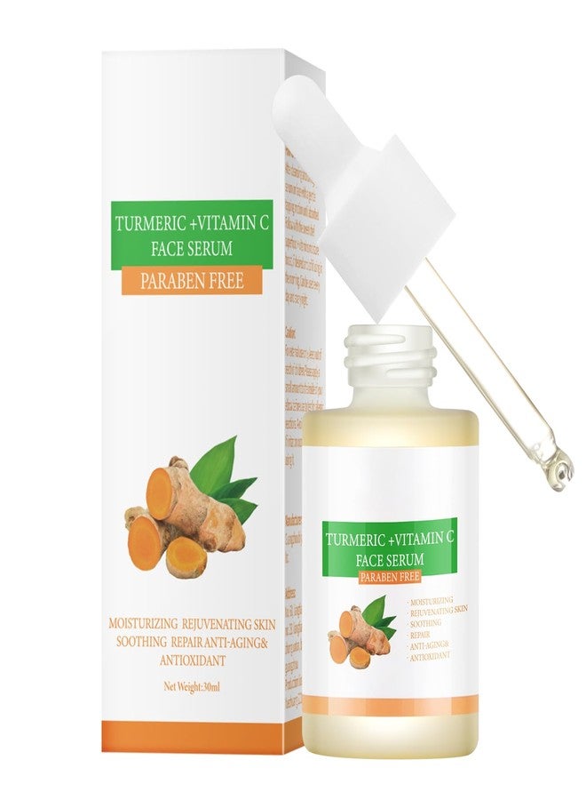 IREV Turmeric Vitamin C Face Serum For Women, Hydrating Serums For Face With Ginger For Dull Skin,Sun Damage, Fine Lines, For Plumper, Smoother Skin, Clarifying 30ml - Image 1