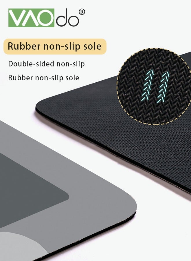 VAOdo حمام حصيرة سوبر ماصة الحمام وسادة المرحاض ماصة سجادة ضد الإنزلاق لا متعفن المطبخ الشرفة الكلمة حصيرة 60*90 سنتيمتر رمادي داكن - Image 5