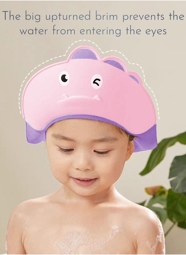 Generic Baby Adjustable Shower Cap with Widened Brim and Diversion Design for Boys and Girls  - Image 5