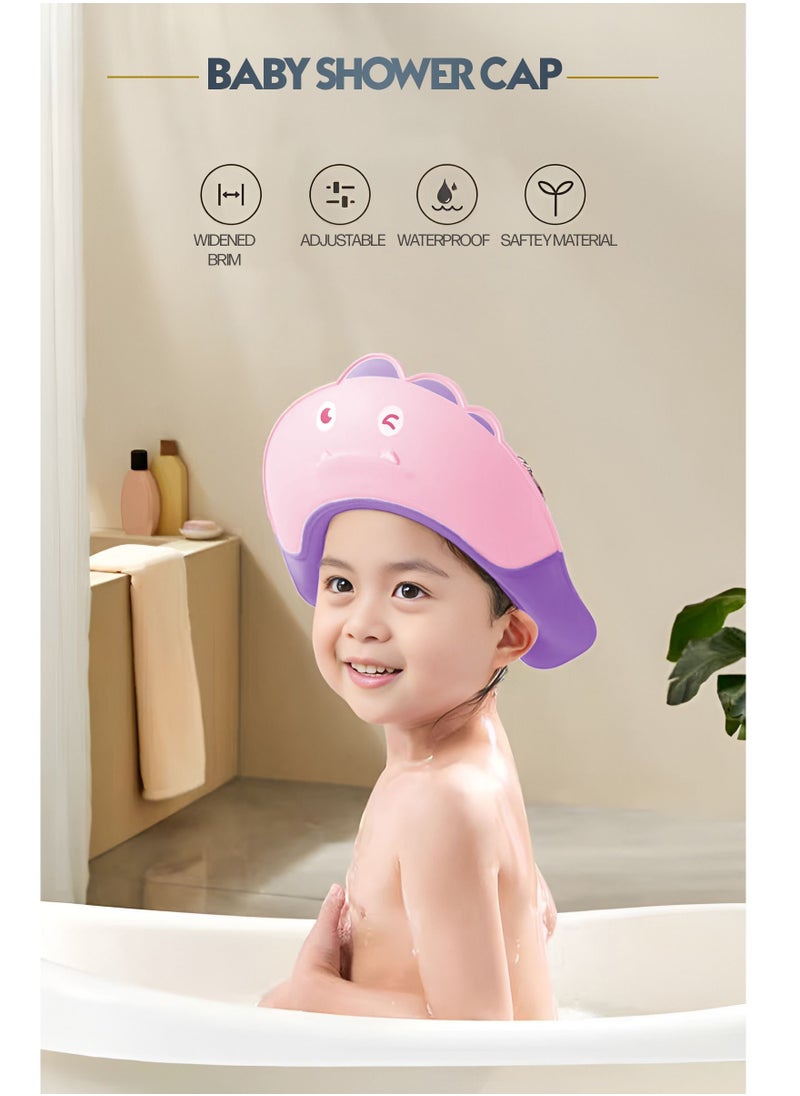 Generic Baby Adjustable Shower Cap with Widened Brim and Diversion Design for Boys and Girls  - Image 2