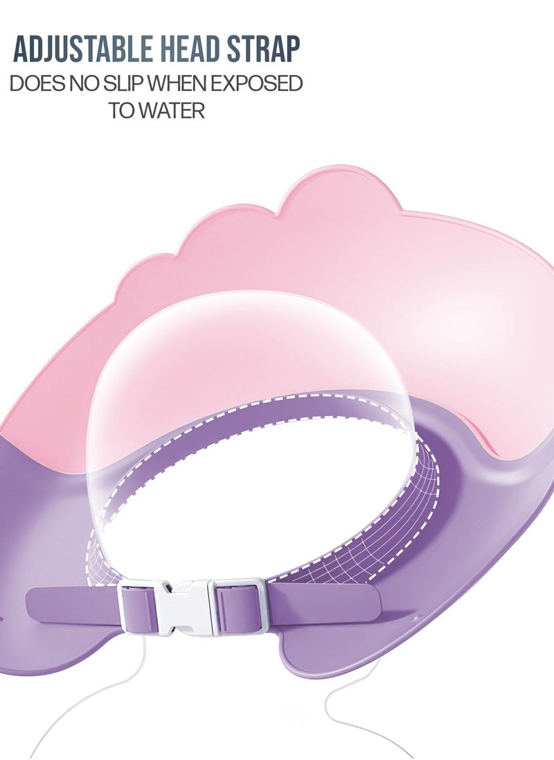 Generic Baby Adjustable Shower Cap with Widened Brim and Diversion Design for Boys and Girls  - Image 4