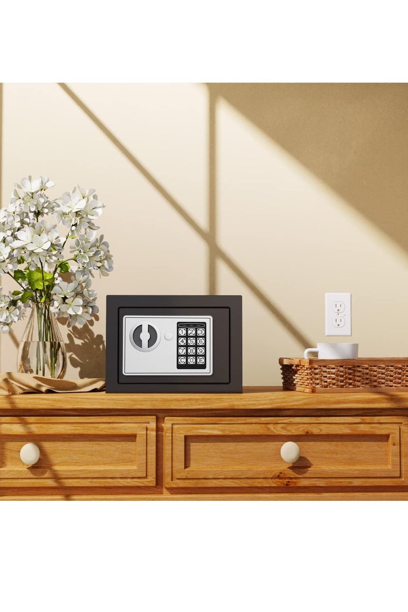 Arabest Security Safe - Digital Safe Electronic Steel Lock Box with Keypad to Protect Money, Jewelry, Passports for Home, Business or Travel  (Black) - Image 5