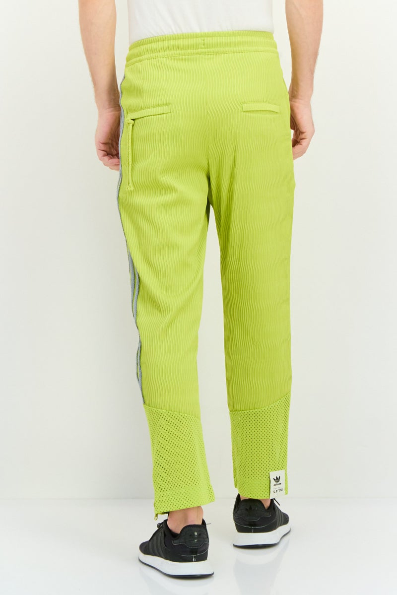 Adidas Men Sportswear Fit Outdoor Track Pants, Mustard Green  - Image 3