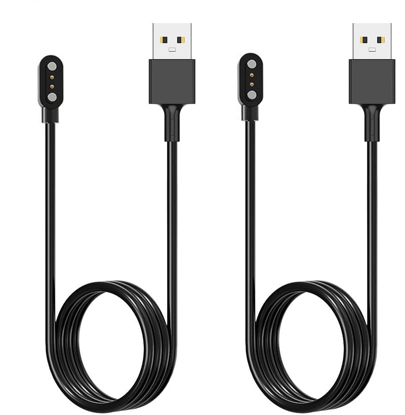 Acediar [2-Pack] 3.3FT Smart Watch Charger Magnetic USB Charging Cable for Letsfit Willful YAMAY SW023 ID205L SW021 ID205U ID205S SW025 Uwatch 3S - Image 1