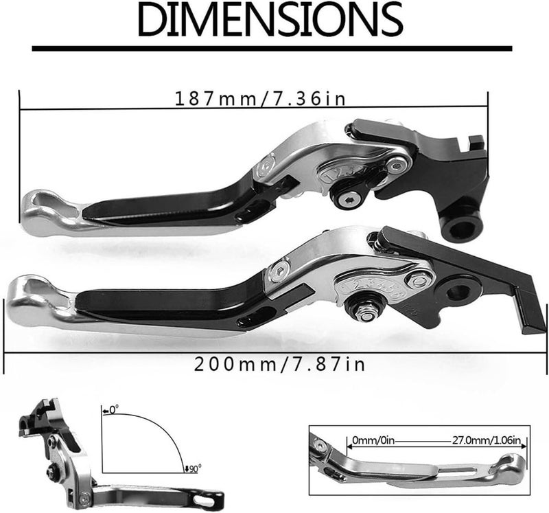Orange Gray Orange Foldable Brake Clutch Lever For Honda CB1000 1993 1996 - Image 4