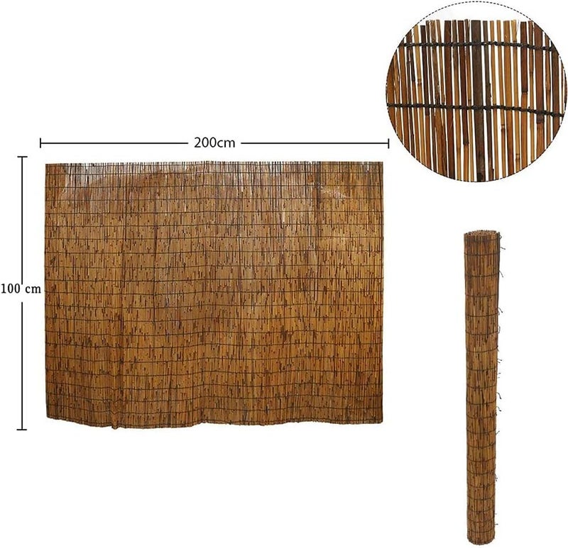 LINGWEI Natural 𝐁𝐚𝐦𝐛𝐨𝐨 Roll-Up 𝐁𝐥𝐢𝐧𝐝𝐬 – Light Filtering, Privacy Screen, Insect Door Curtain for Patios & Windows – Easy Installation for Indoor & Outdoor Use (Small (with Accessories)) - Image 3