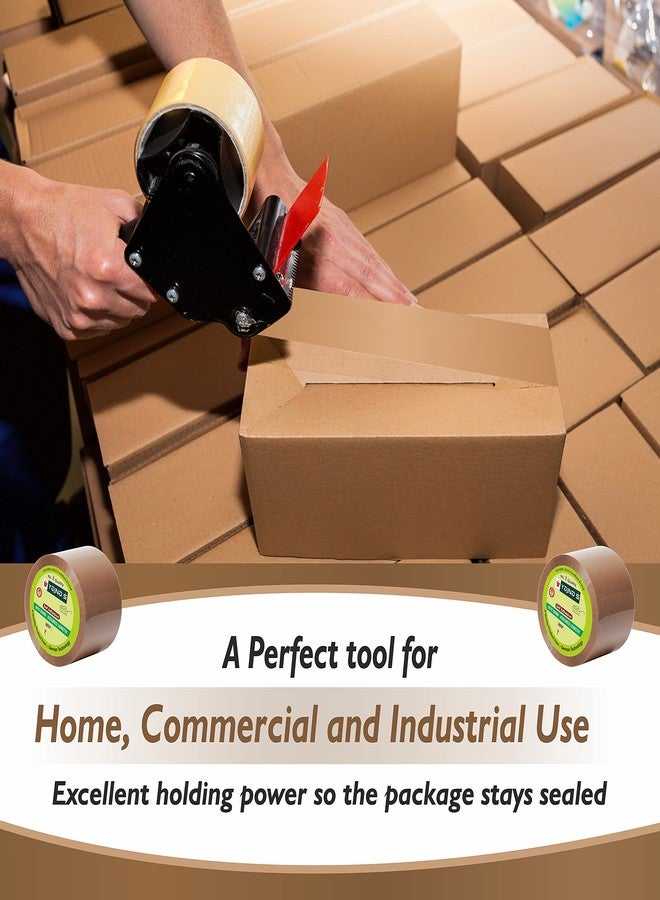 YAJNAS Brown BOPP Tape Self Adhesive High-Strength Packing Tape Roll, Packaging Tape | Brown Cello Tape | e-Commerce Packaging Tape for Home, Office Use & Box Packaging (3 Inch, 100, 2) - Image 5