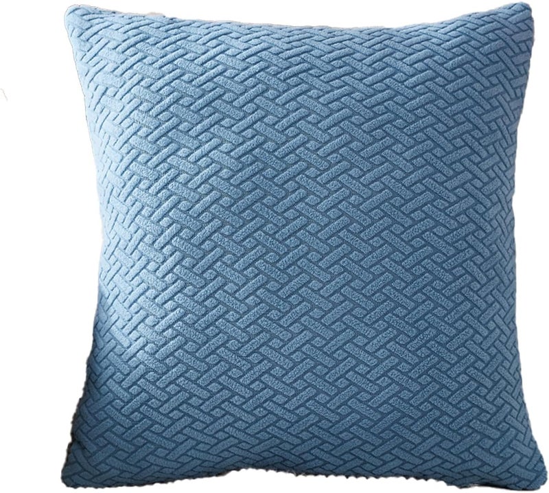 Yoovat Magic Sofa Covers Magic Sofa Couch Covers 2024 New Wear-Resistant Universal Sofa Cover Stretch for Sectional Slipcovers (Texture-Blue,Pillow Cover 16x16 inch) - Image 1