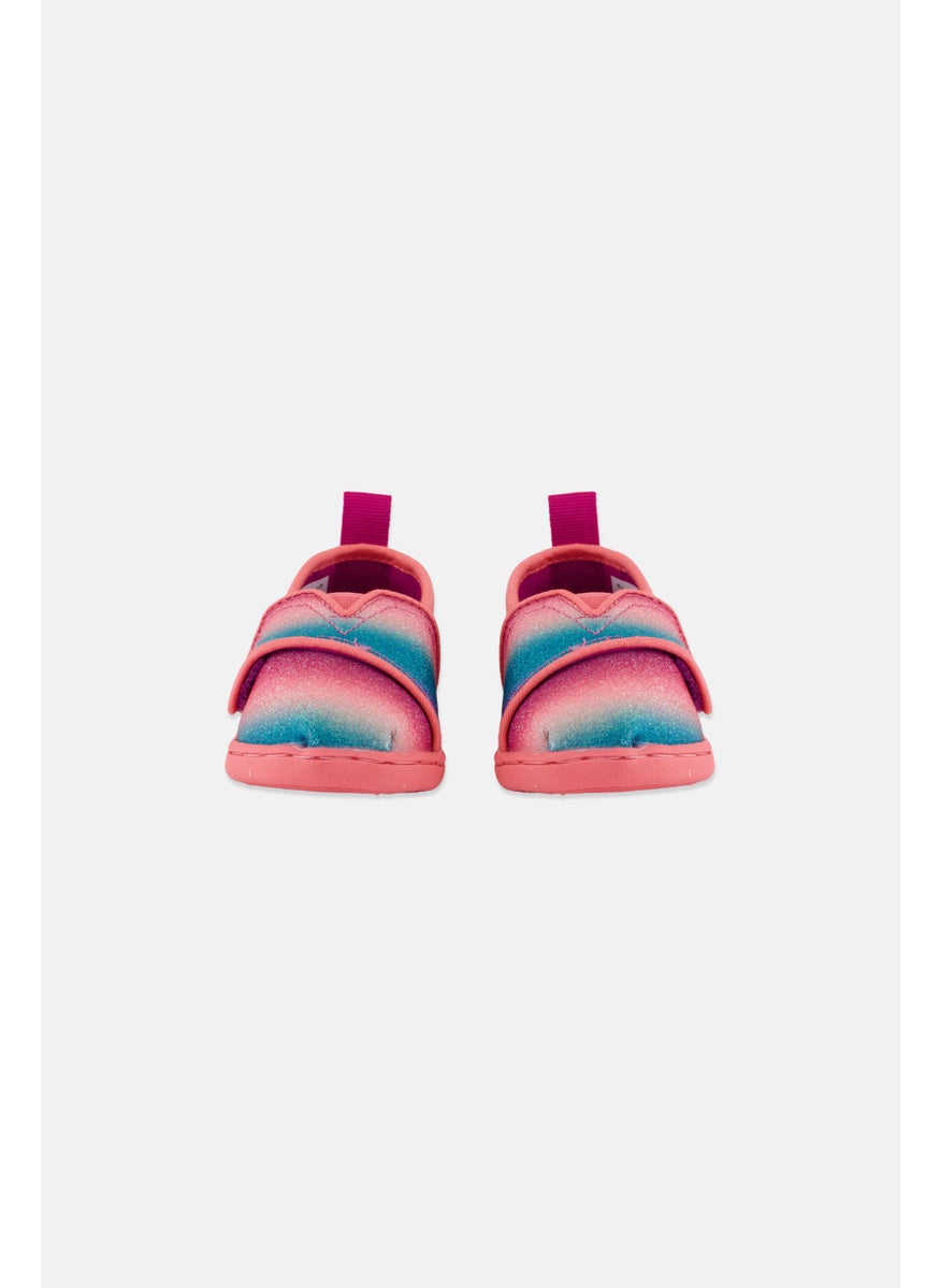 TOMS Toddlers Girl Alpargata Velcro Shoes, Pink Combo  - Image 2