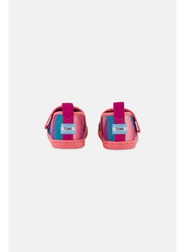 TOMS Toddlers Girl Alpargata Velcro Shoes, Pink Combo  - Image 4