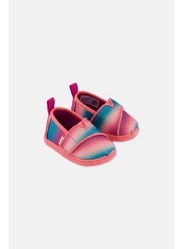 TOMS Toddlers Girl Alpargata Velcro Shoes, Pink Combo  - Image 1
