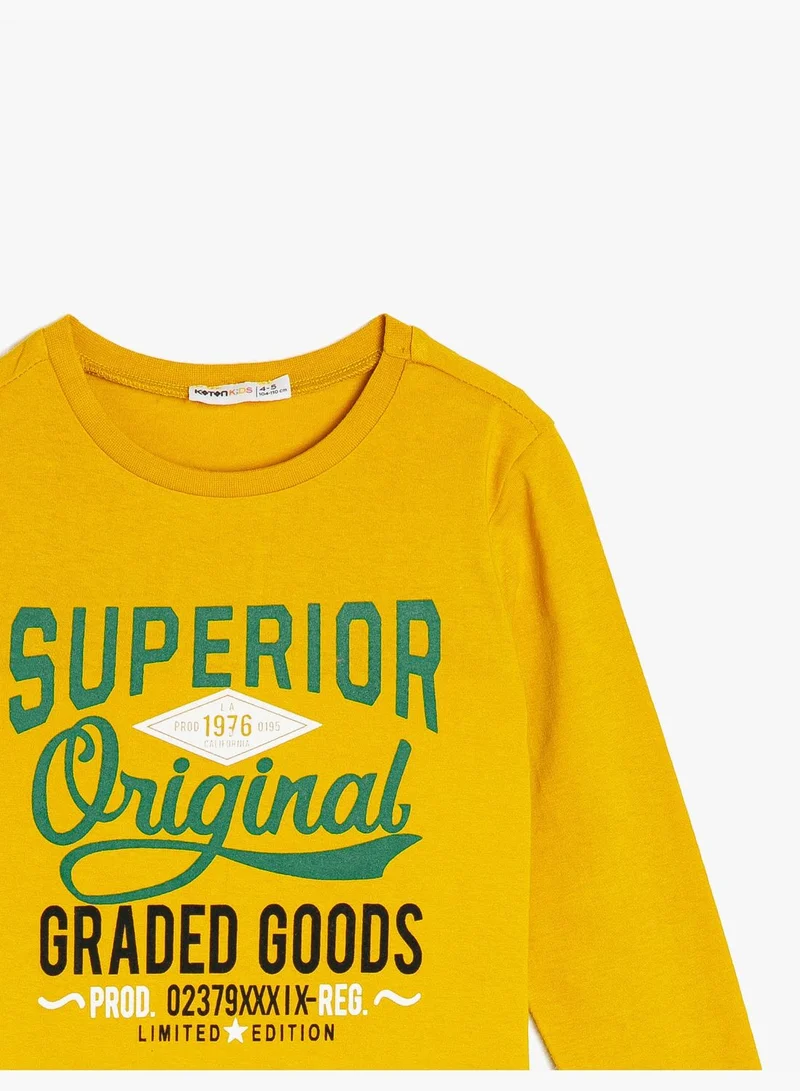 KOTON Letter Printed T-Shirt