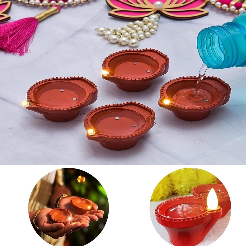 CRAFTINKY طقم مصابيح دييا الاستشعار بالماء من كرافتينكي - مصابيح LED ديكور - أفضل للزينة لجميع المناسبات - 12 قطعة 24 - Image 2