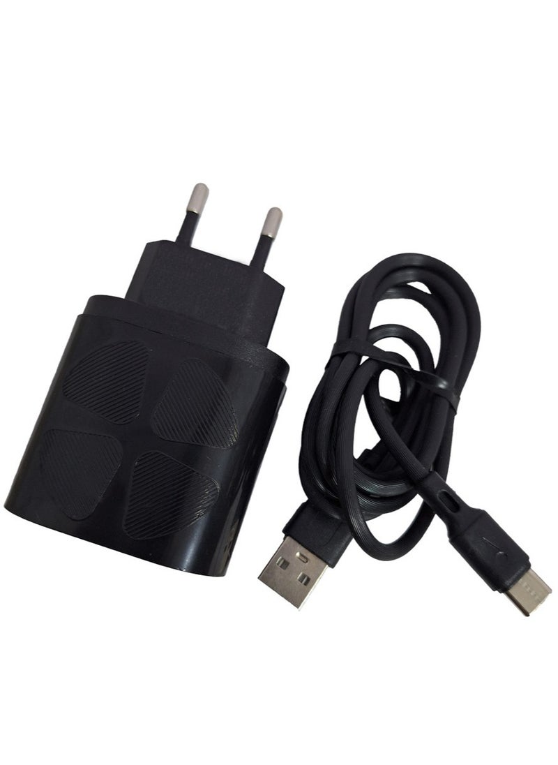 Generic - Smart fast charging type-C compact size , with  dual USB cable , 9A power max - Image 1
