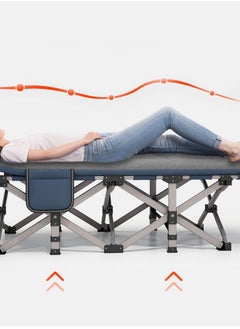 Generic Folding Camping Cot Thick Mattress Folding Cot for Outdoor Camping Office Home Nap  - Image 4