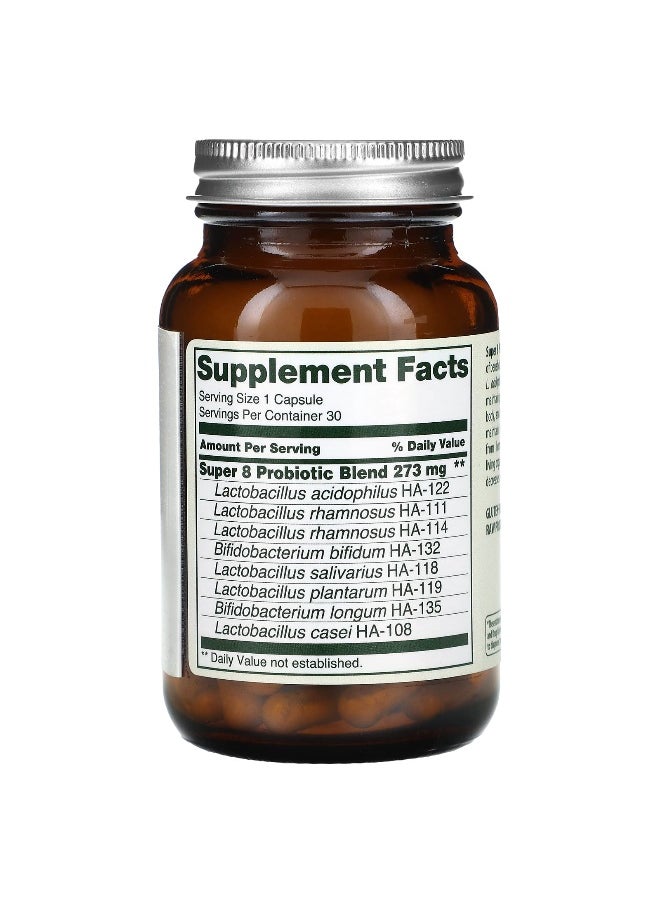 Flora Flora, Super 8 Hi-Potency Probiotic, 42 Billion Cells, 30 Capsules  - Image 2