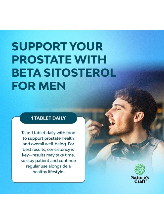نايتشرز كرافت مجمع ستيرولات النباتات من ناتشرز كرافت مع بيتا سيتوستيرول - مكمل غذائي بتركيز 500 ملغ من ستيرولات بيتا سيتوستيرول والستانول لدعم صحة البروستاتا - مكمل غذائي لصحة البروستاتا للرجال - 90 قرصًا - Image 5