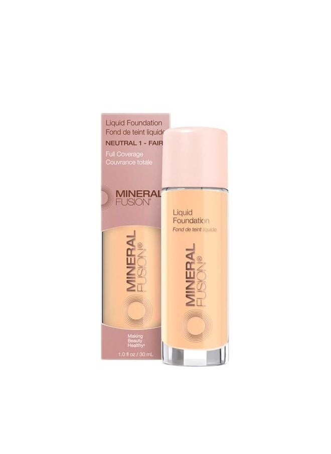 Mineral Fusion Liquid Foundation, Neutral 1, 1 Ounce (Packaging May Vary)  - Image 1