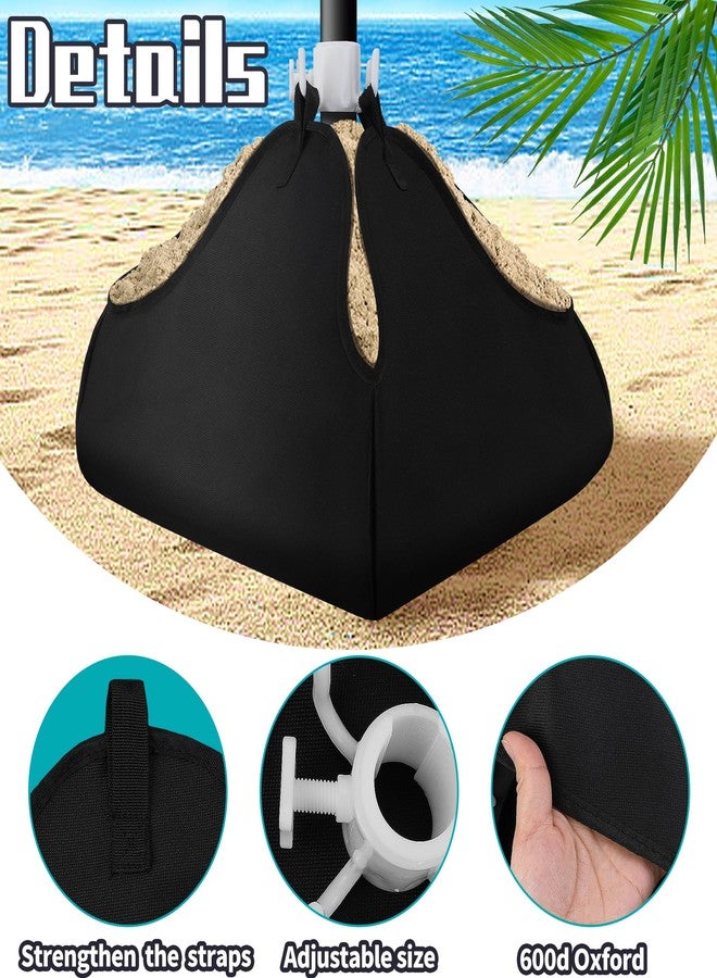 DECOHS 1 Set Beach Umbrella Base Weight- 600D Oxford Cloth Sun Umbrella Fillable Weights Sand Bags- Heavy Duty Beach Umbrella Stand Sand Anchor for Outdoor Patio Garden - Image 3