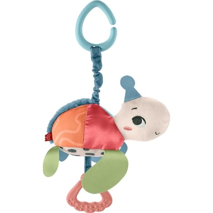 BABY STROLLER TOY PLANET FRIENDS SEA ME BOUNCE TURTLE PLUSH WITH TEETHER, MOTION & SOUNDS FOR NEWBORNS​ AGES 0+ MONTHS - Image 1
