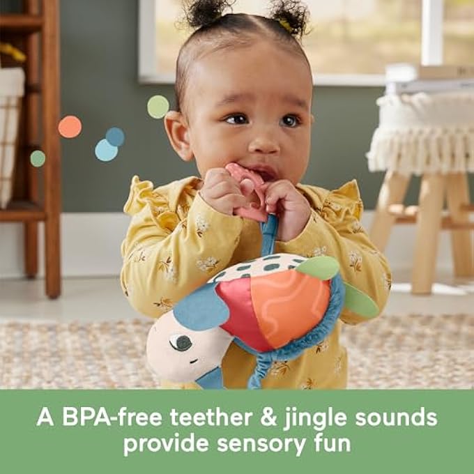 BABY STROLLER TOY PLANET FRIENDS SEA ME BOUNCE TURTLE PLUSH WITH TEETHER, MOTION & SOUNDS FOR NEWBORNS​ AGES 0+ MONTHS - Image 4