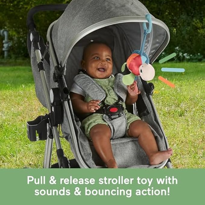 BABY STROLLER TOY PLANET FRIENDS SEA ME BOUNCE TURTLE PLUSH WITH TEETHER, MOTION & SOUNDS FOR NEWBORNS​ AGES 0+ MONTHS - Image 3