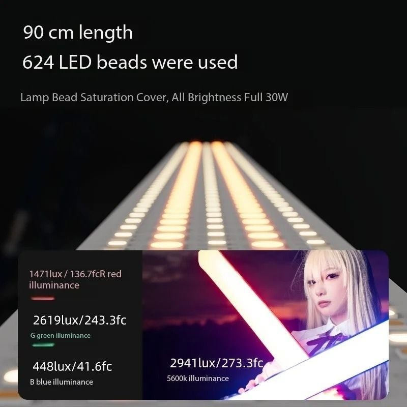 Inkee Gca30c RGB Tube Video Light 30W 90cm with Magnetic Bracket - Image 5