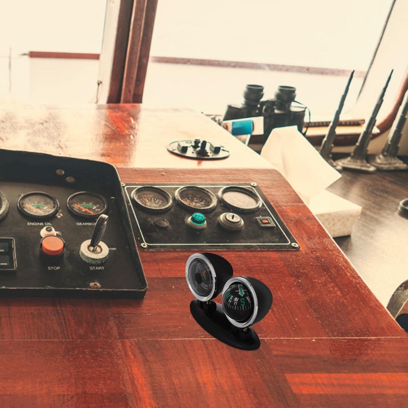 Car Dashboard Compass with Suction Cup for Vehicles Boats Outdoor Travel Marine Use - Image 5