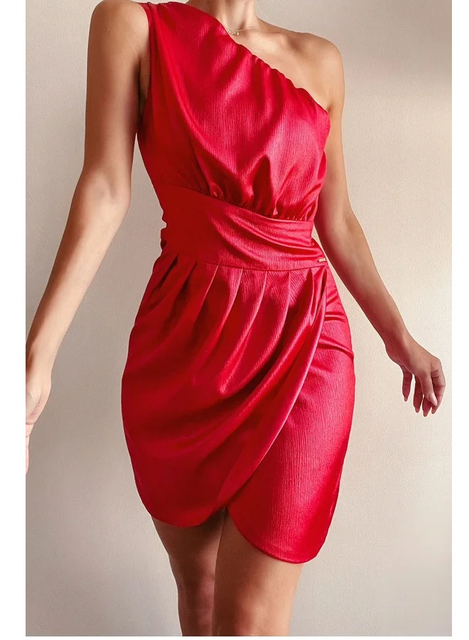 Anita's One-Shoulder Mini Dress