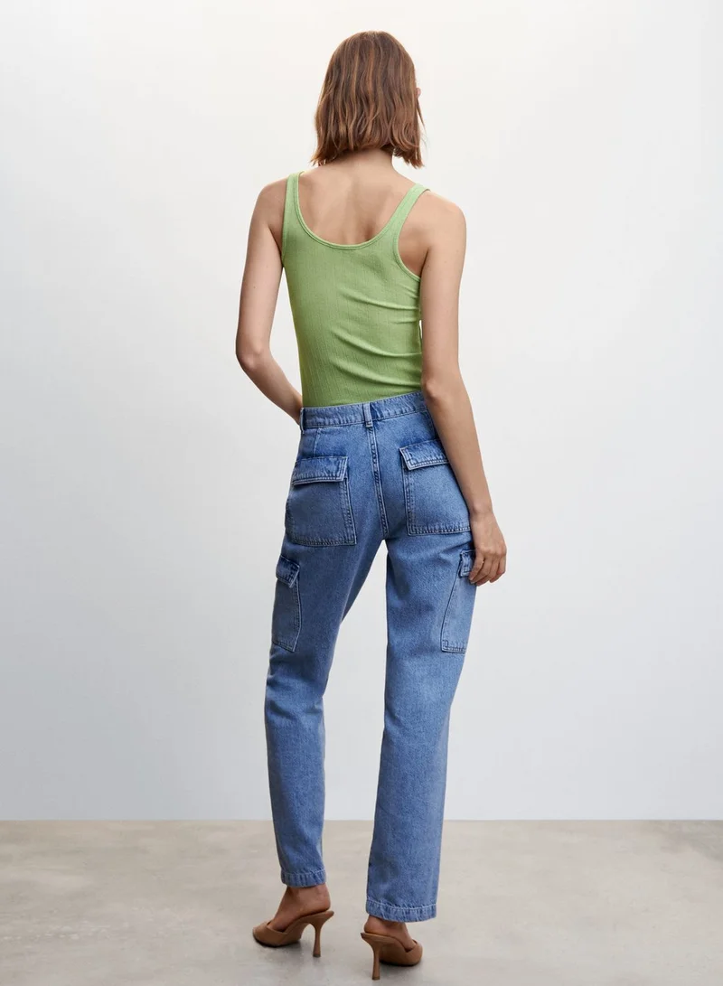 MANGO Knitted Tank Top