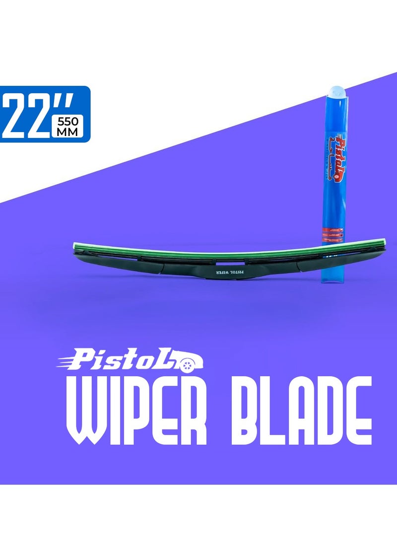 Generic 22 Inch All Season Car Windshield Wiper, Durable And universal With Dual Steel Tension  - Image 1