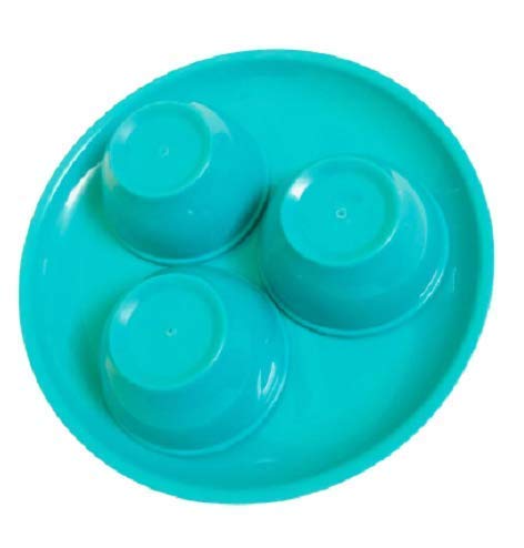 Everbuy® Microwave Safe and Unbreakable 3 Plates and 3 Bowl Set-6 Pieces - Image 4