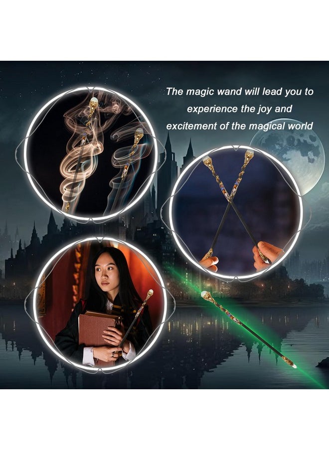 Rich Boxer - Fine Handcrafted Crystal Magic Wand Green Aventurine Gemstone White Crystal Gemstone Magic Wand Cosplay Magic Wand For Witches And Wizards - Image 1