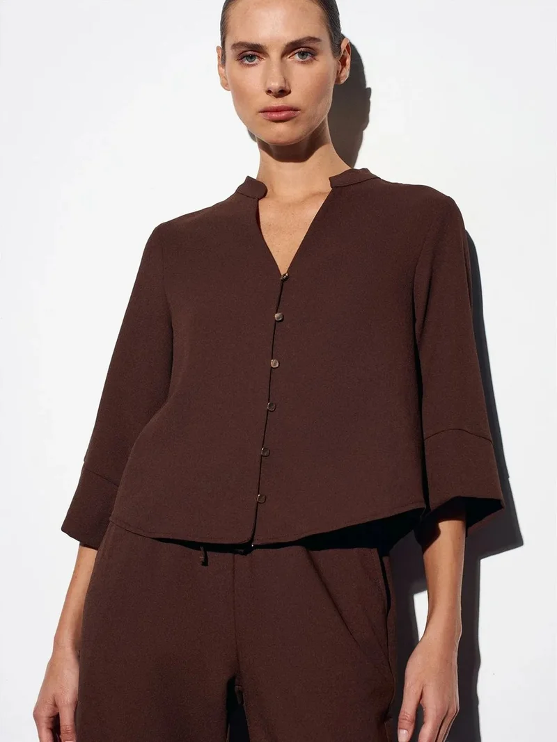 Dilvin DILVIN Women’s Polyester Crepe Blouse