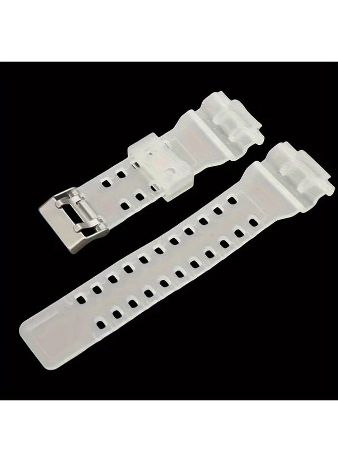 16mm Translucent Silicone Watch Strap For G Shock DW5600 GW5000 GA2100 - Image 1